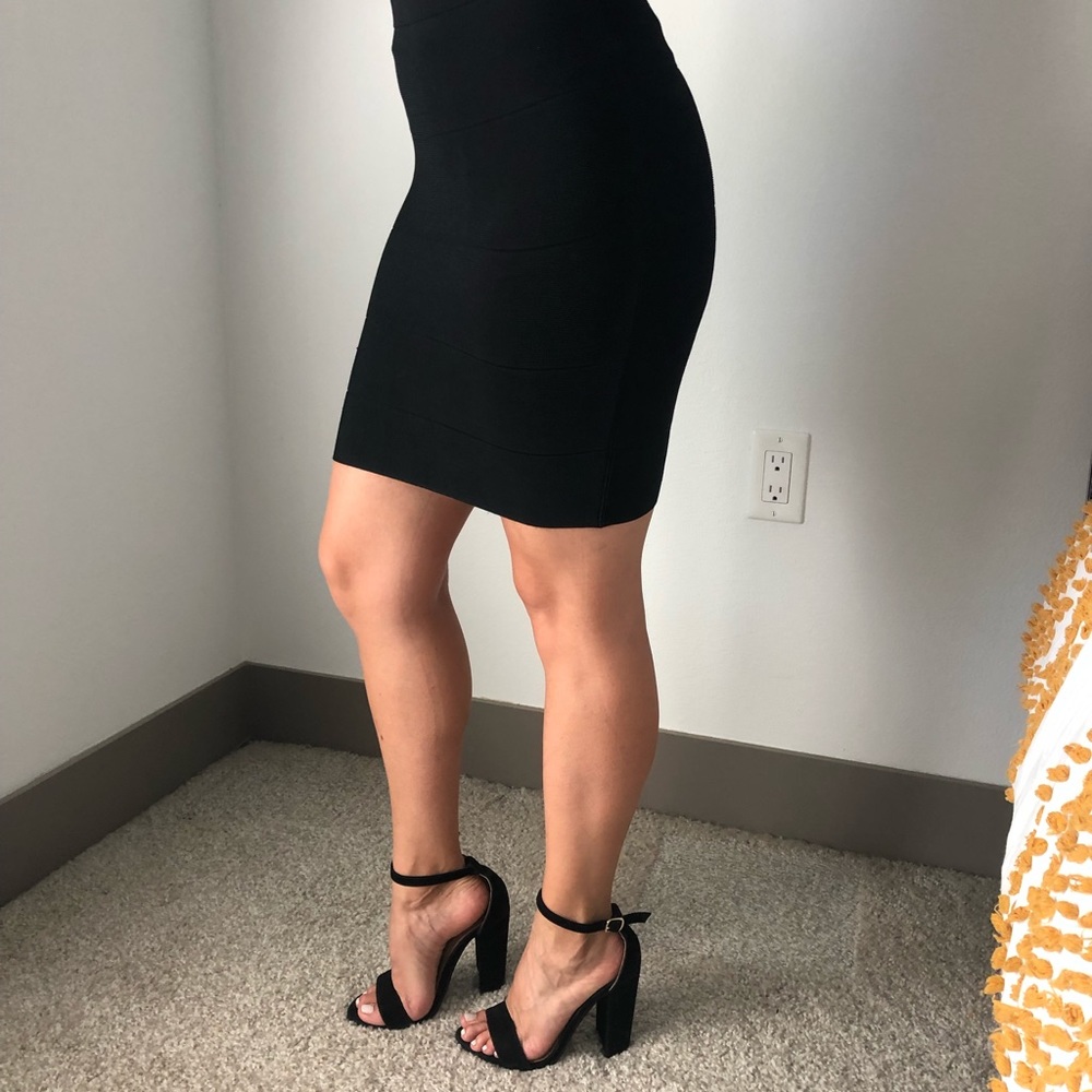 Black Charlotte Russe High Rise Skirt